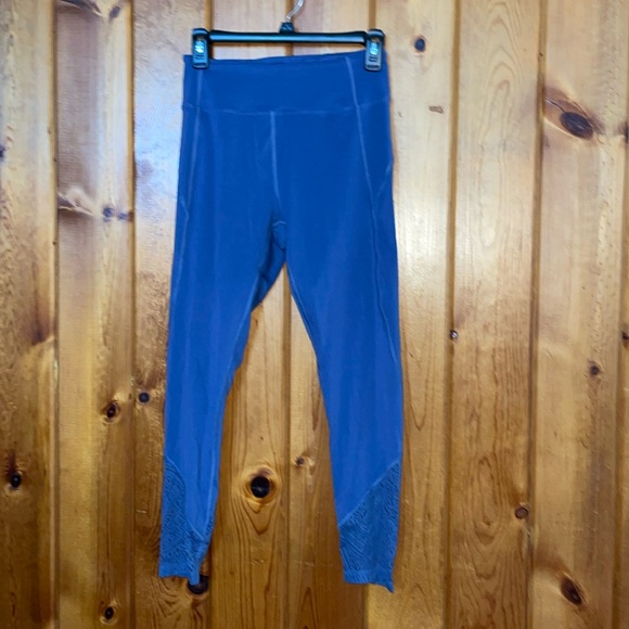 PINK Pants - PINK sports leggings PINK Sport Pants Women's  Blue Pull On Leggings Lace medium